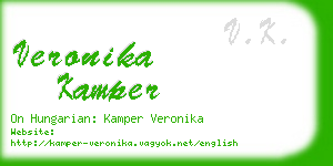 veronika kamper business card